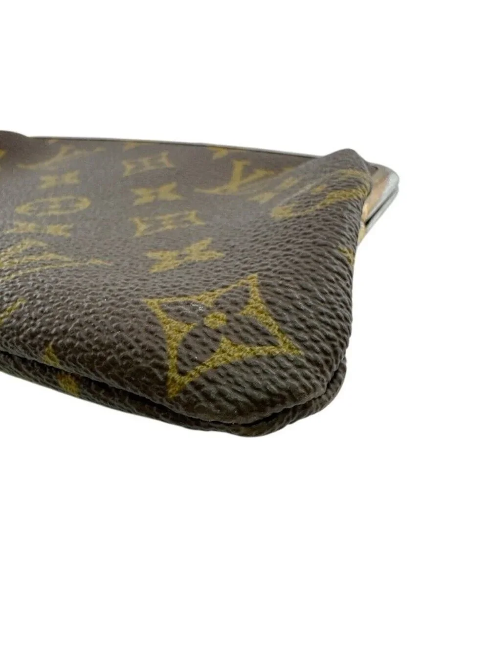 Louis Vuitton Bucket Monogram Leather Pouch Brown